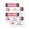 Signmission No Forklifts Bilingual, 7 in W x Rectangle, Vinyl Decal OS-2PACK-DS-D-710-VS-1467 - alternate 1